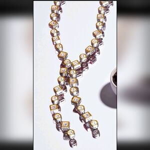 Frida Rothman Midnight Mosaic Statement Y Neck Necklace 16-17"